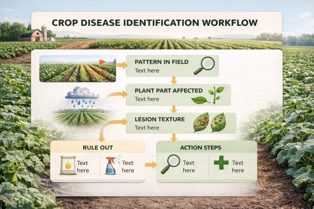 simple steps to identify and respond to crop disease