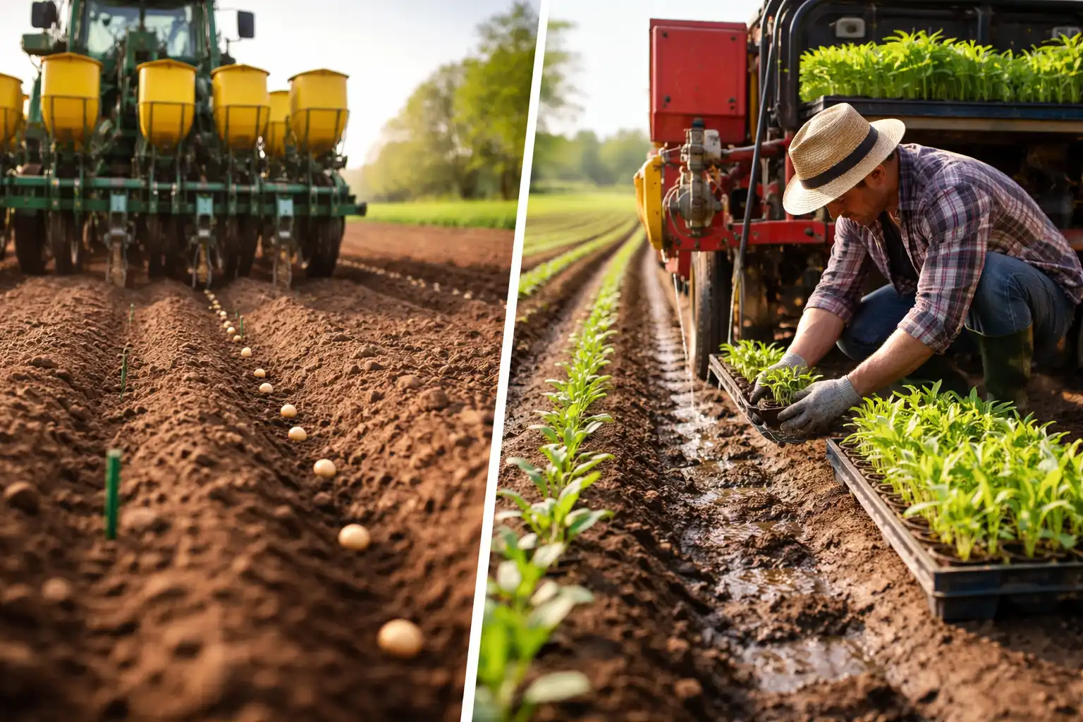 direct sowing vs transplanting