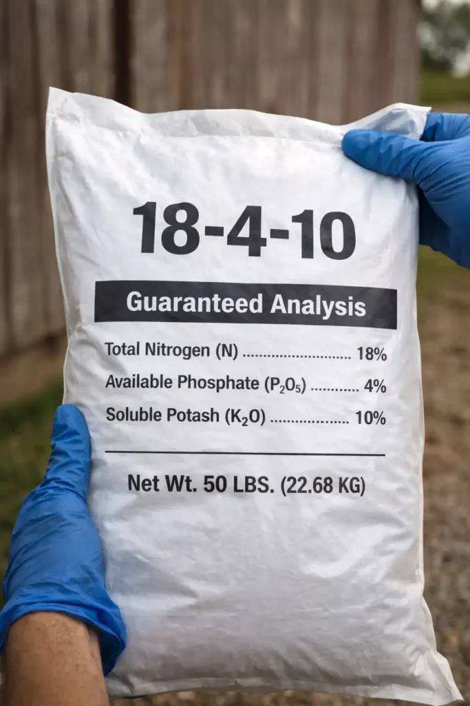 npk numbers on fertilizer bag label