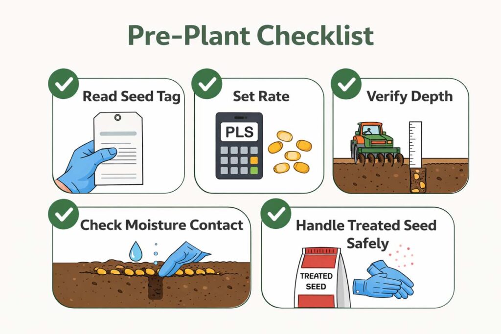 simple pre plant checklist for planting setup