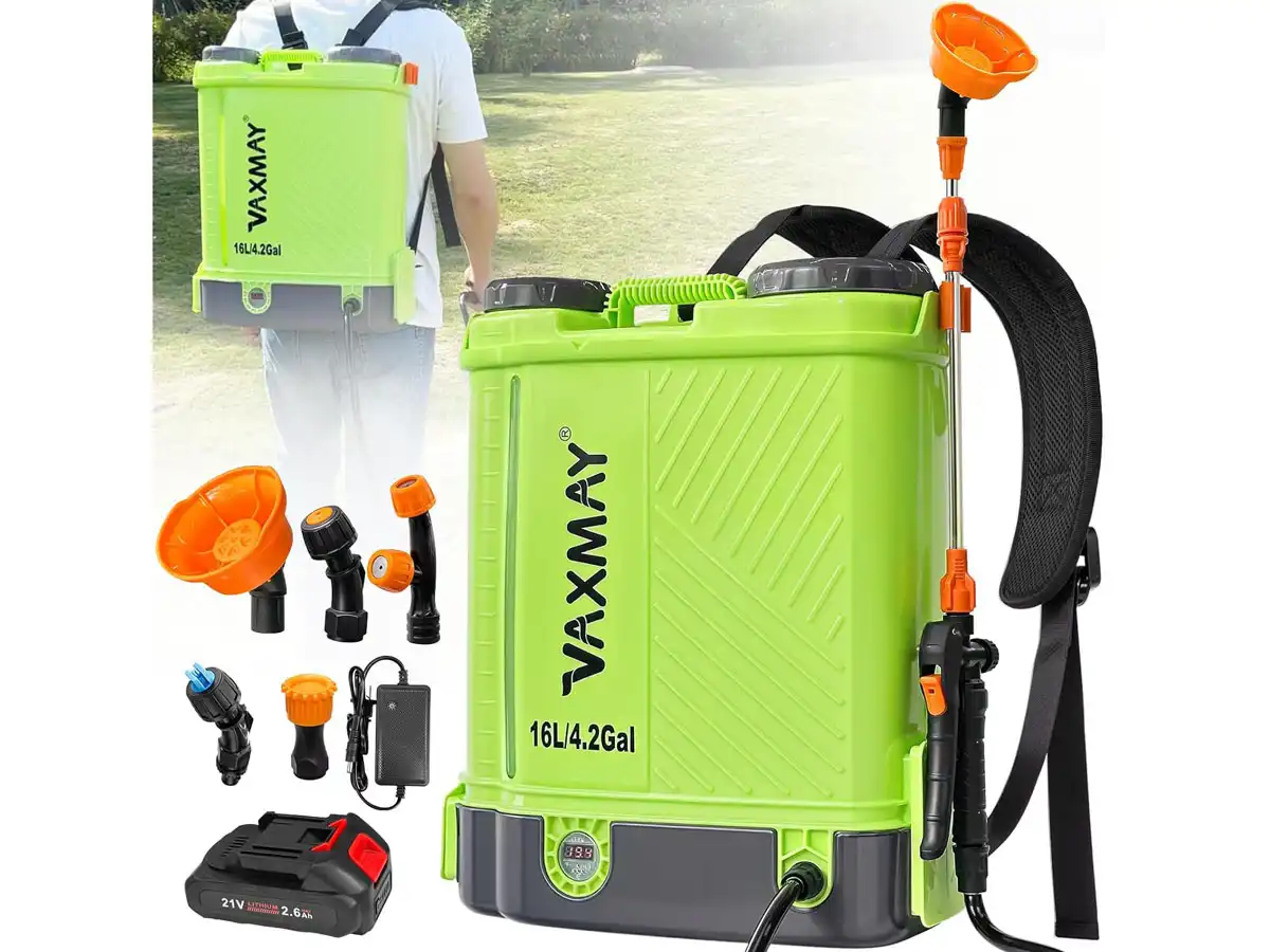 VAXMAY 4 Gallon Battery Powered Backpack Sprayer