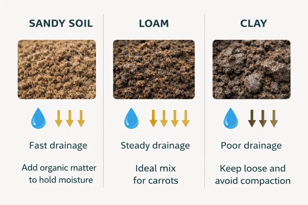 simple guide comparing sandy loam and clay soils