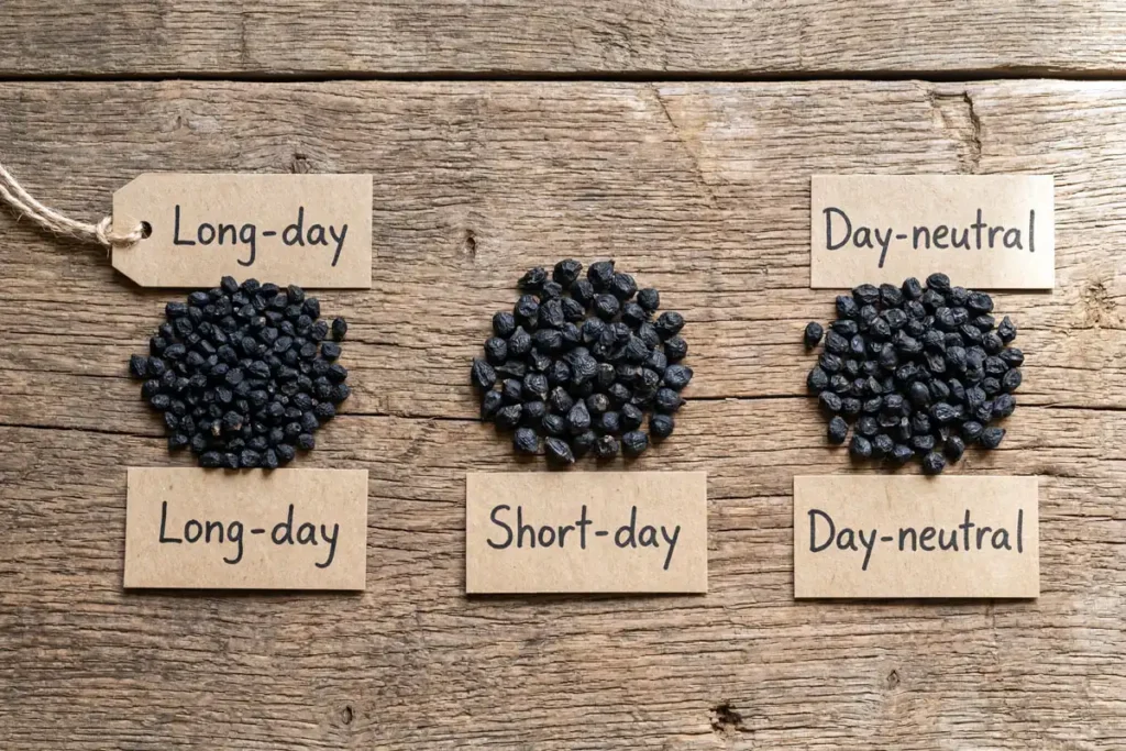 Long-day short-day and day-neutral onion seeds compared