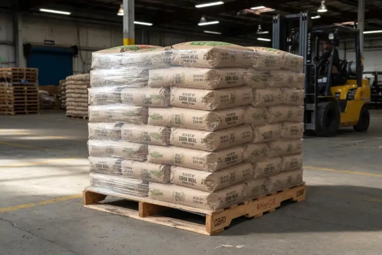 Bags of Corn on a Pallet