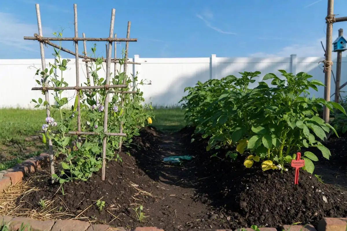 Plant Peas and Potatoes Together
