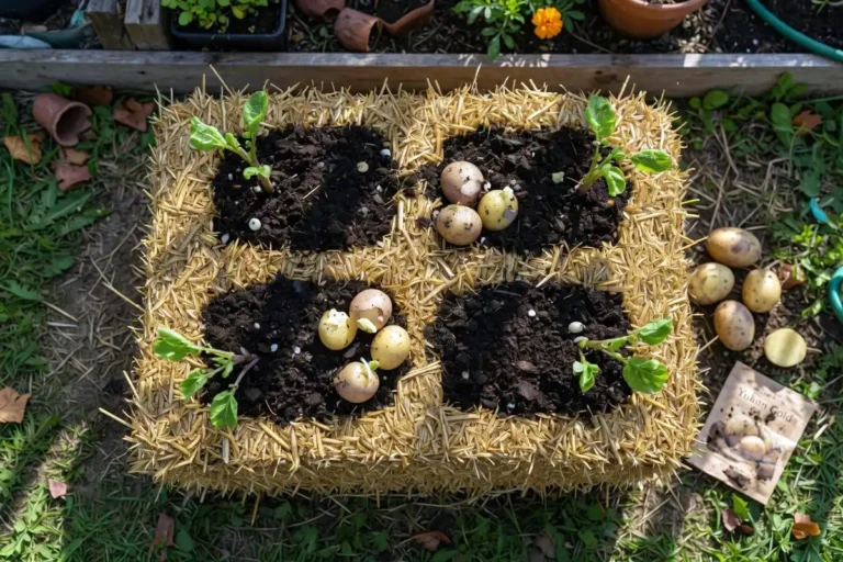 Plant Potatoes in Straw Bales