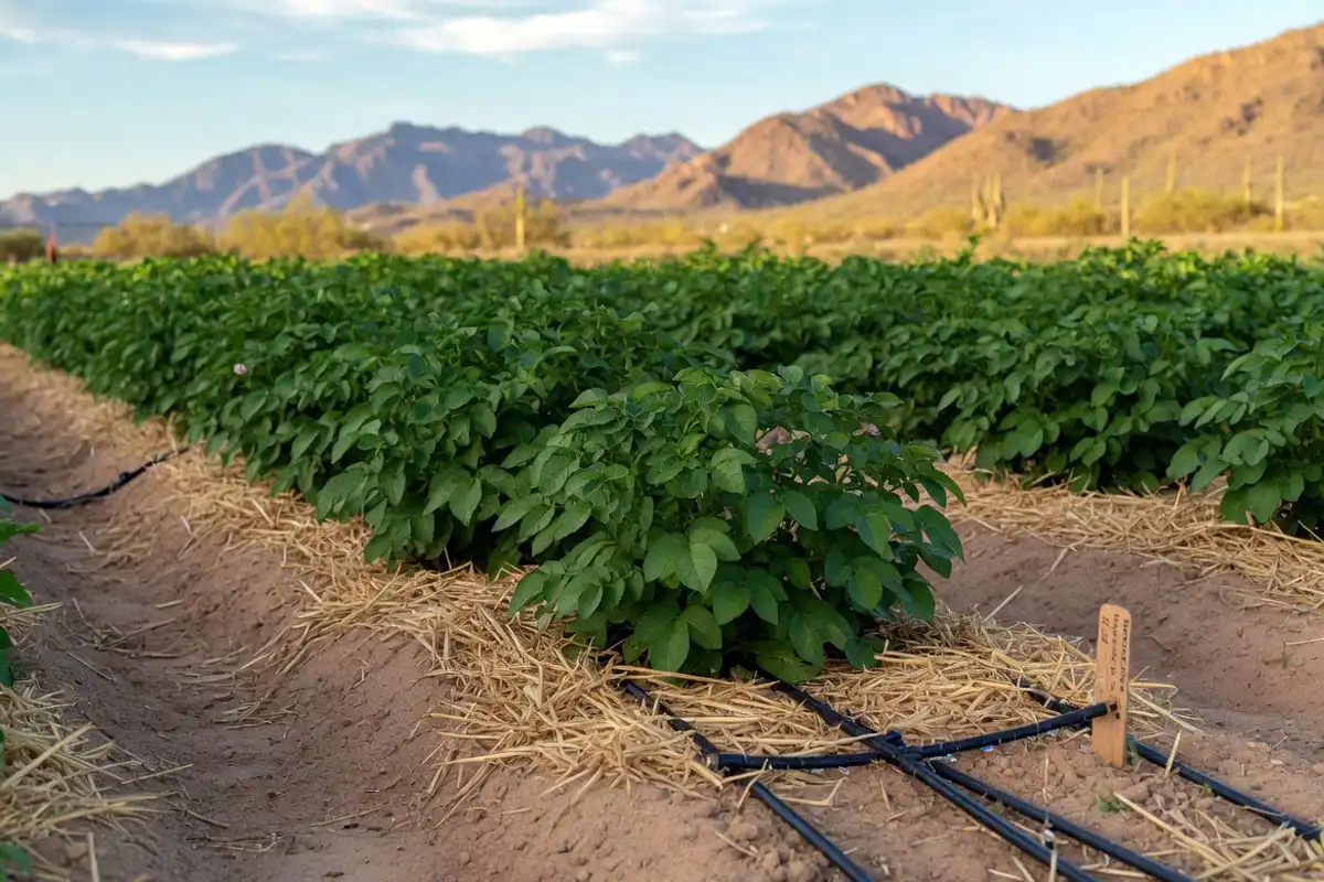 Grow Potatoes in sandy Arizona desert soil