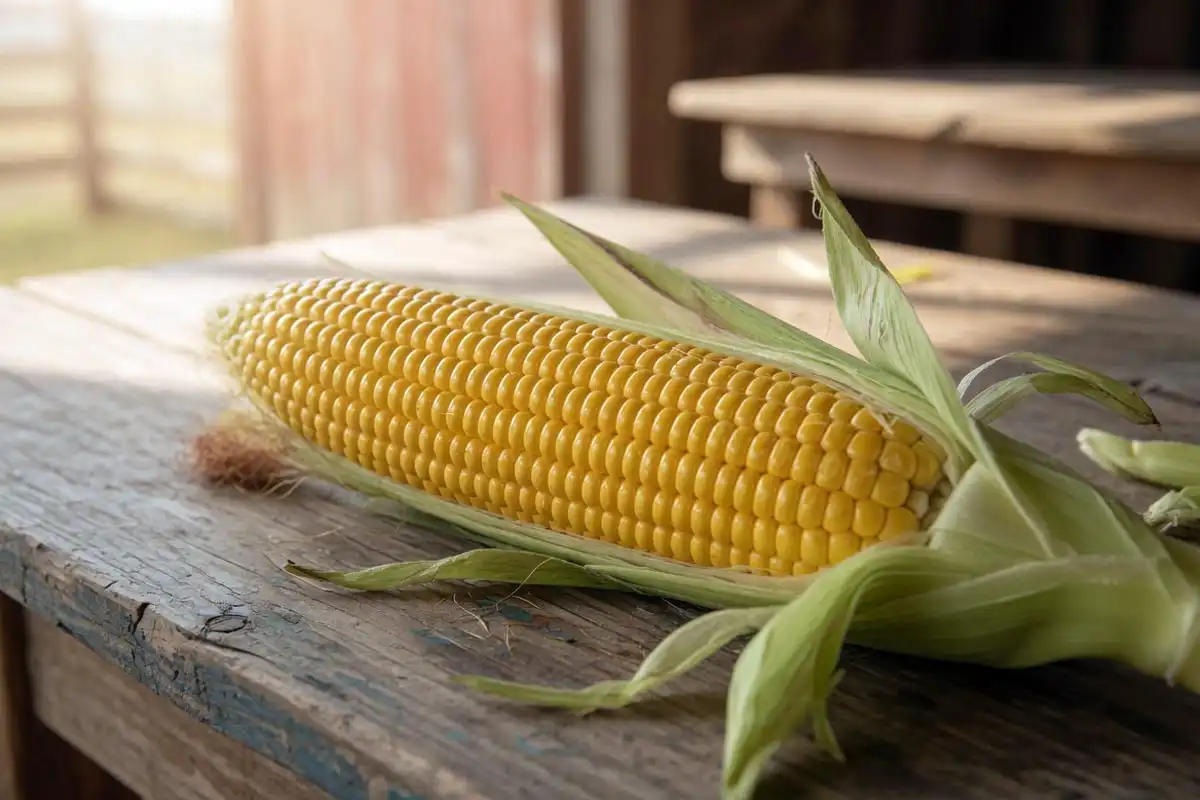 Kernels on Cob of Corn