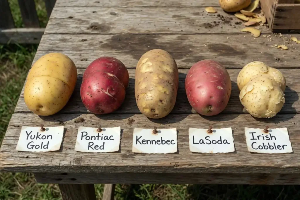 Potato varieties grown in North Carolina gardens