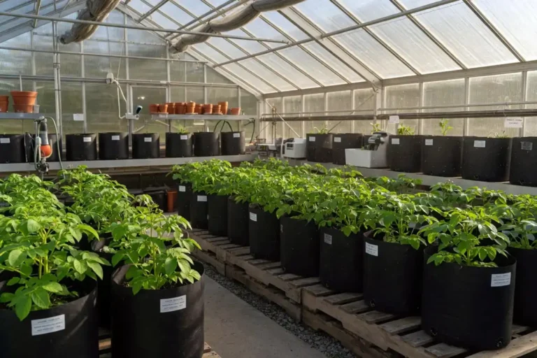 Potatoes Grown in a Greenhouse