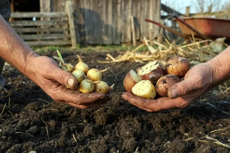 When to plant onions and potatoes in early spring soil