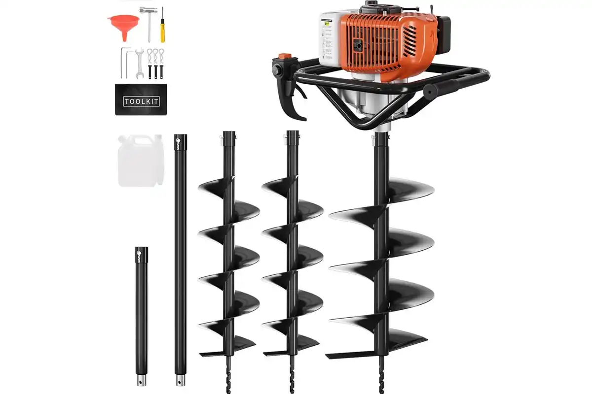 Baotree 72cc Auger Post Hole Digger