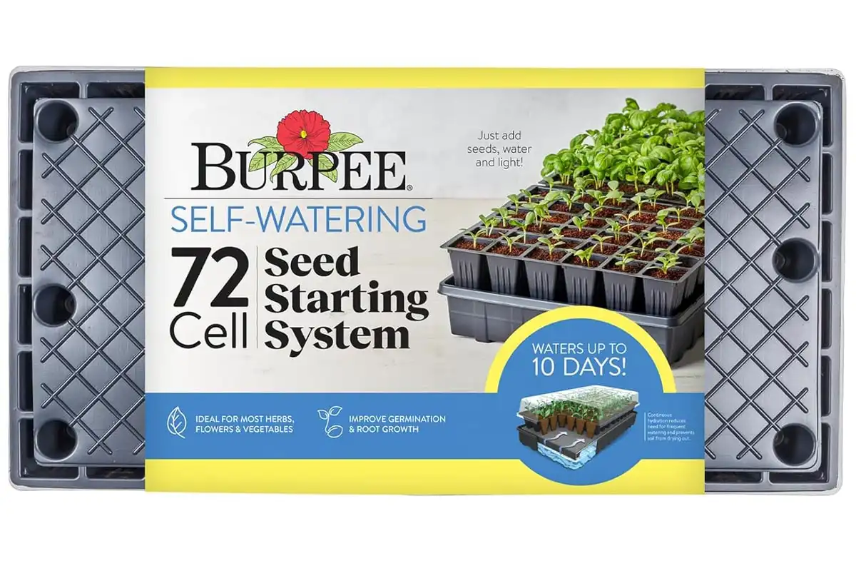 Burpee Self-Watering Greenhouse 72 Cell Seed Starter Kit