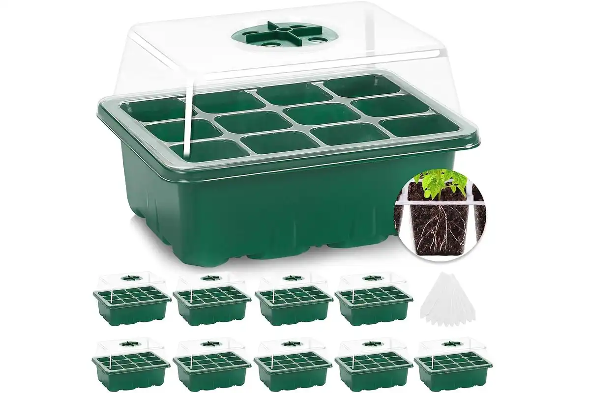 MIXC 10-Pack Seedling Starter Trays Kit