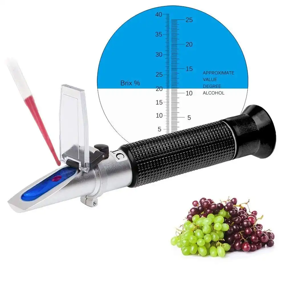 Aichose 0-40% Brix Refractometer for Grape Wine Brewing