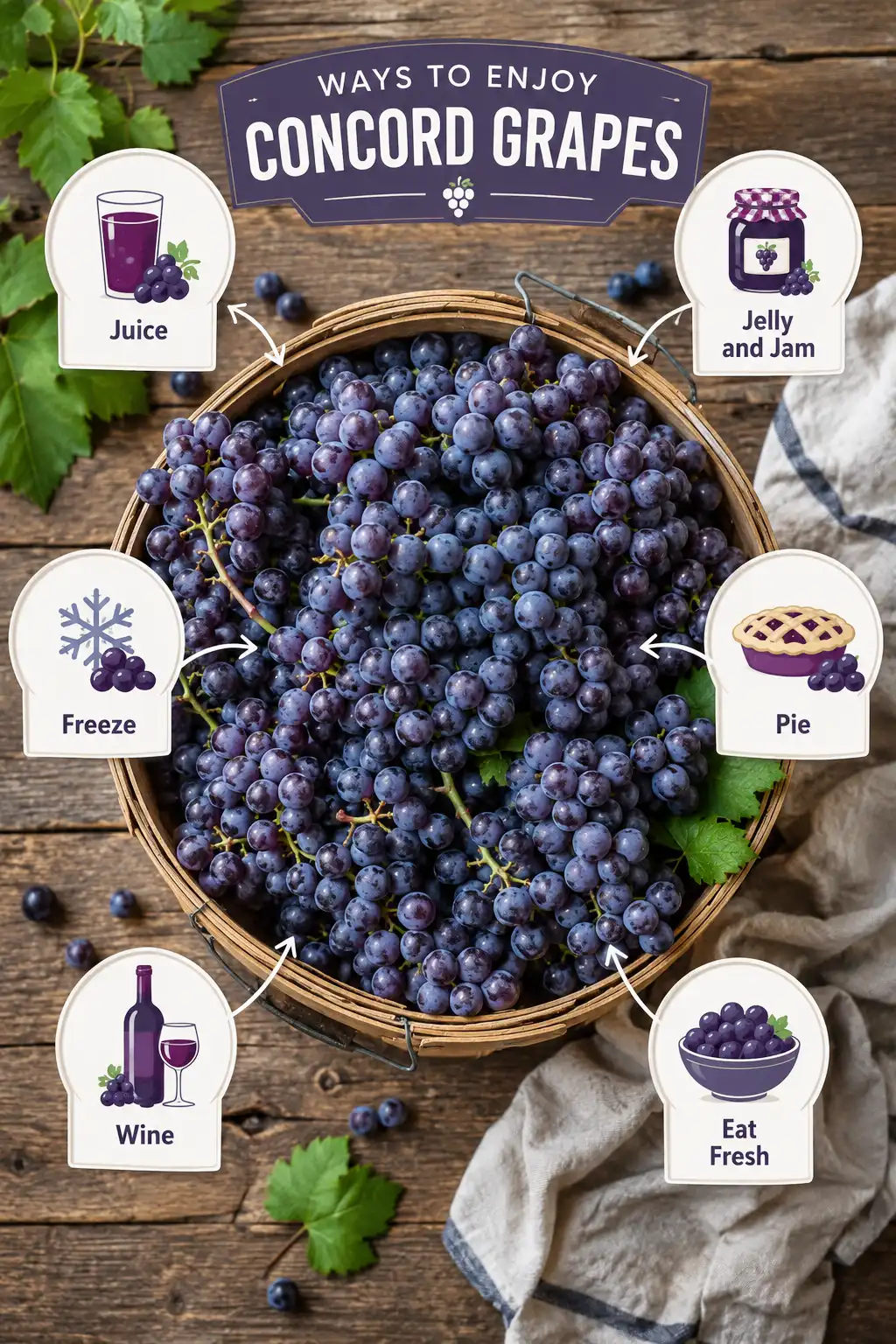 How to Use a Concord Grape Harvest: Juice, Jelly, and More