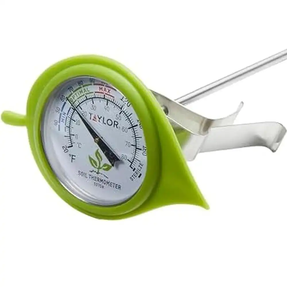 Taylor Soil Thermometer with Decorative Leaf Guard