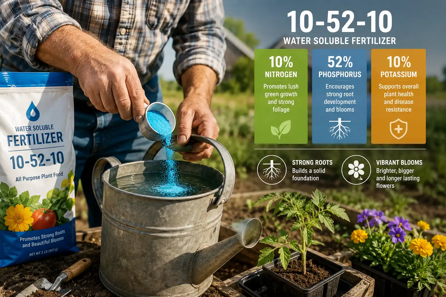 10 52 10 fertilizer NPK breakdown and best uses