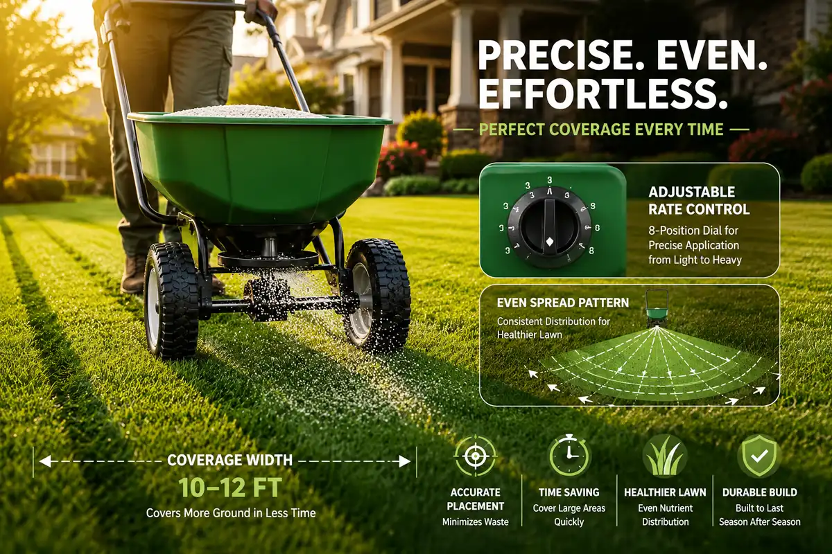 Best Drop Spreader for Beds, Food Plots, and Acreage