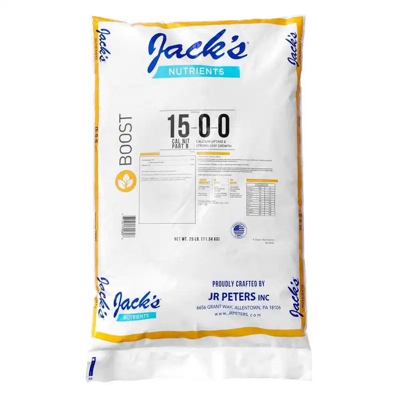 Jack's Nutrients 15-0-0 Part B Calcium Nitrate, 25 lb